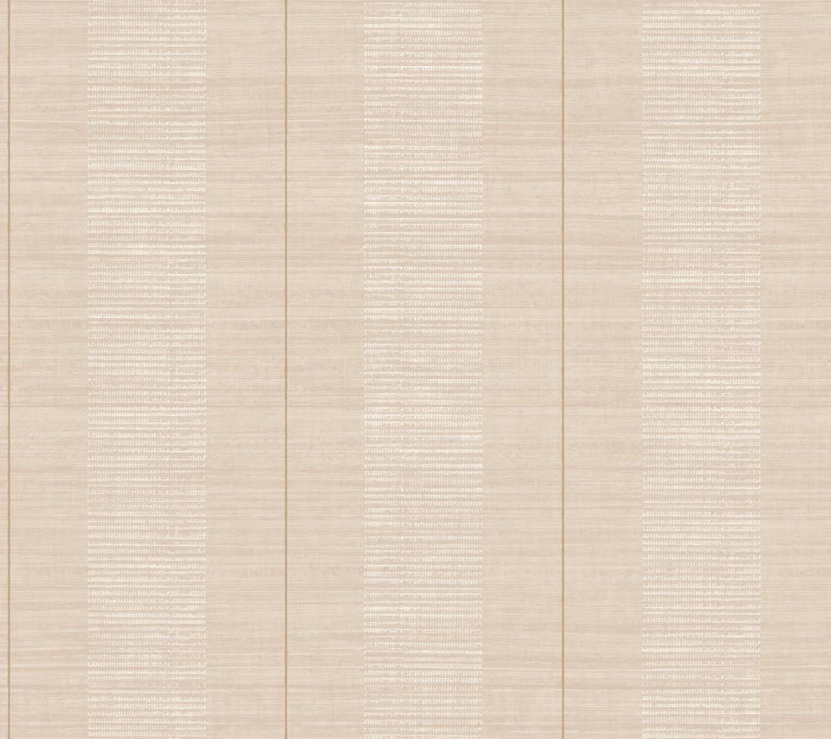 Colbert Stripe Textured Wallpaper features a light beige hue with subtle vertical stripes and fine lines, offering the look of softly woven fabric. Its evenly repeating vertical pattern creates a calm and minimalist aesthetic.