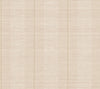 Colbert Stripe Textured Wallpaper in light beige features vertical stripes with subtle horizontal white lines and a woven fabric appearance. The design includes thin vertical seams visible throughout, creating a sophisticated repeating pattern.