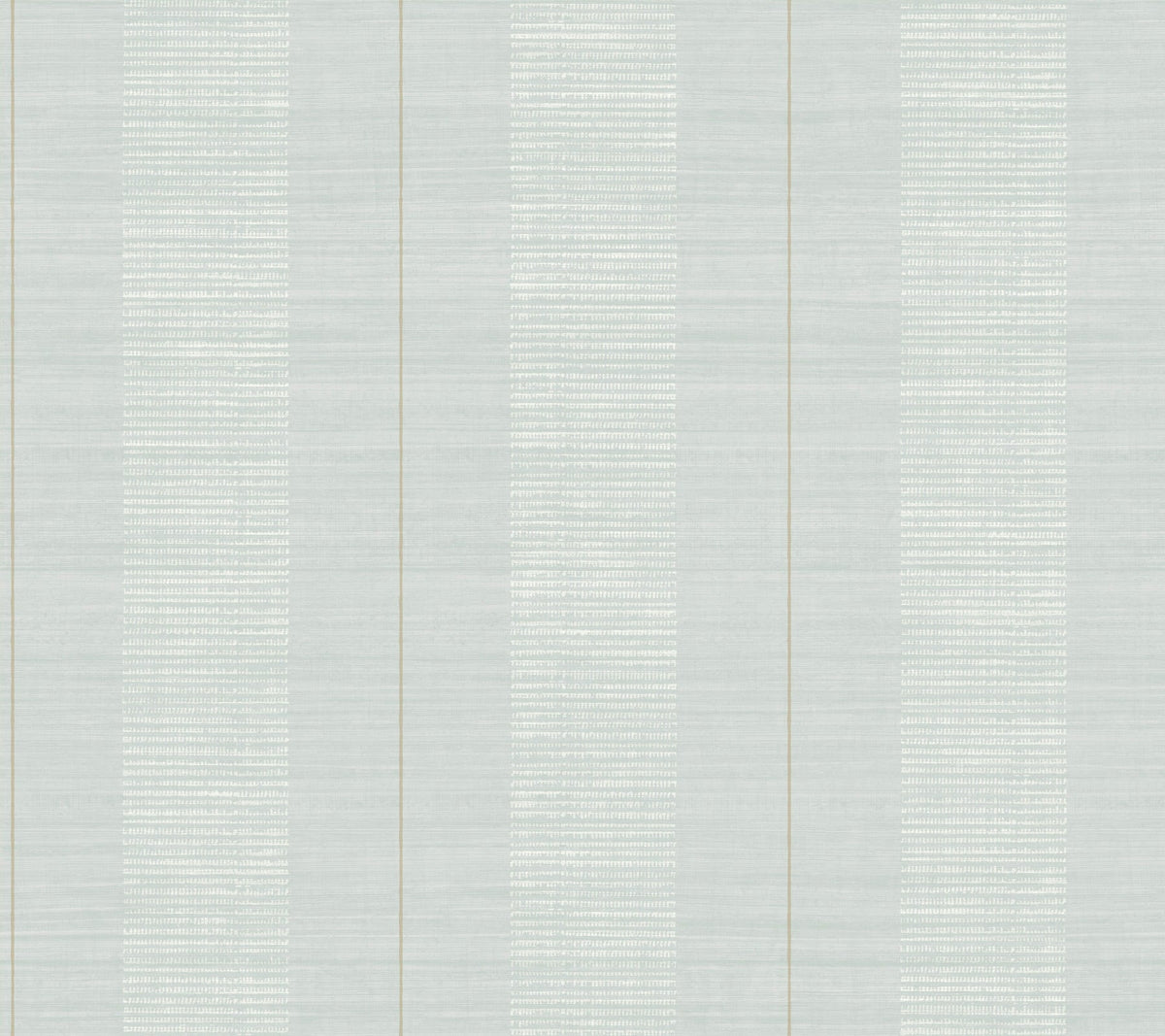 Colbert Stripe Textured Wallpaper in light gray showcases alternating vertical stripes with varying textures and subtle patterns, separated by thin beige lines for a modern, minimalistic look.
