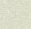 Experience a soft, natural ambiance with the York Wallcoverings Willow Song Botanical Wallpaper, featuring a light gray background accented by a repetitive, wavy pattern of delicate white lines reminiscent of thin stems or grass for an elegant abstract texture.