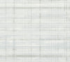 Vanishing Point Striated Wallpaper by York Wallcoverings features a subtle, textured design of thin horizontal and vertical gray lines on a white background, evoking the refined look of woven fabric.