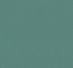 A close-up view of Chevronette Wallpaper by York Wallcoverings in teal, featuring a subtle herringbone weave pattern that highlights its fine texture and uniform color.