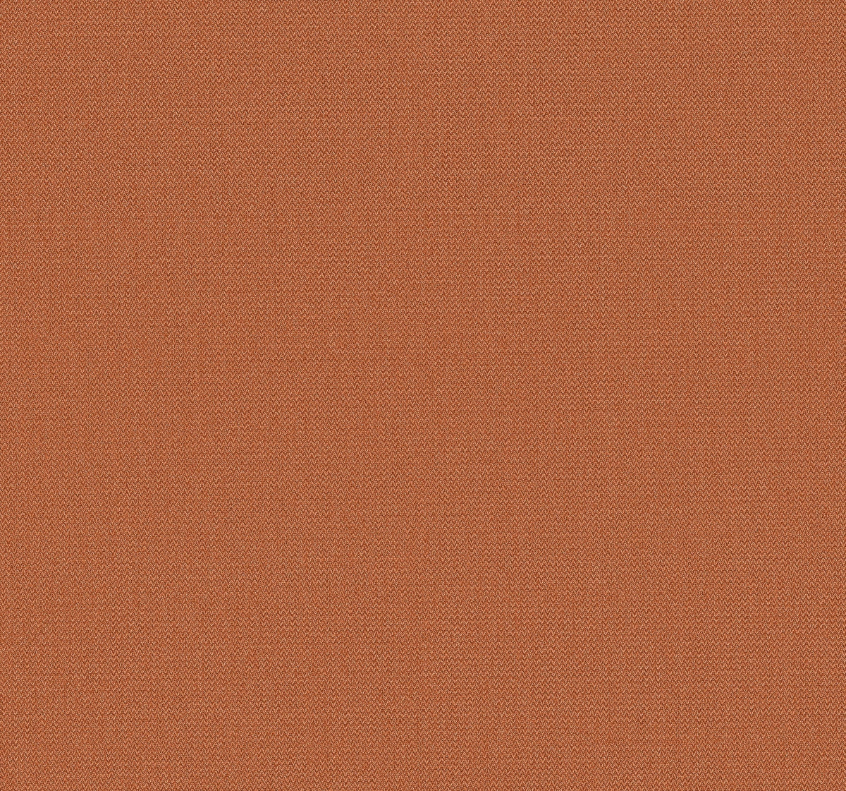 Close-up of York Wallcoverings’ Chevronette Wallpaper in vibrant orange, showcasing its subtly textured surface with a fine, diagonal weave pattern and a solid, uniformly distributed color.