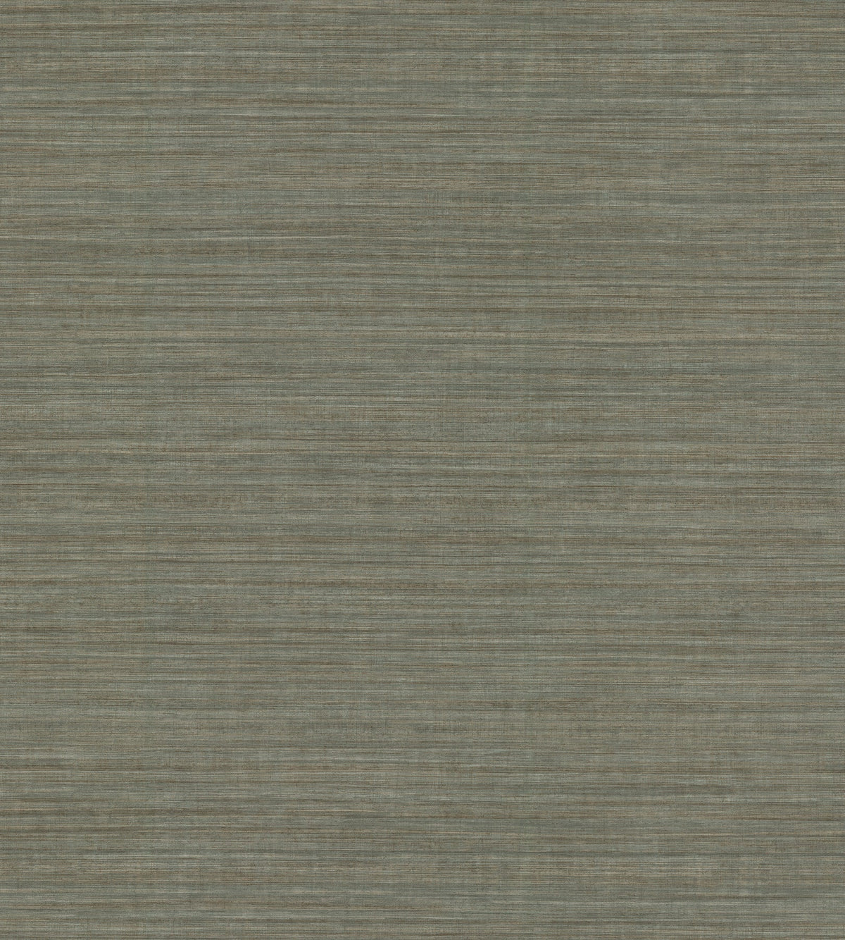 Tasar Silk Wallpaper in olive green with a fine, horizontal, fabric-like texture.