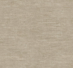 Heathered Wool Wallpaper by York Wallcoverings features a beige textured surface with subtle horizontal streaks and consistent, fabric-like pattern for a neutral look.