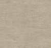 Heathered Wool Wallpaper by York Wallcoverings showcases a textured light beige surface with a subtle horizontal pattern, reminiscent of fabric. The neutral tones and soft, woven appearance create a calm and understated background, perfect for any space.