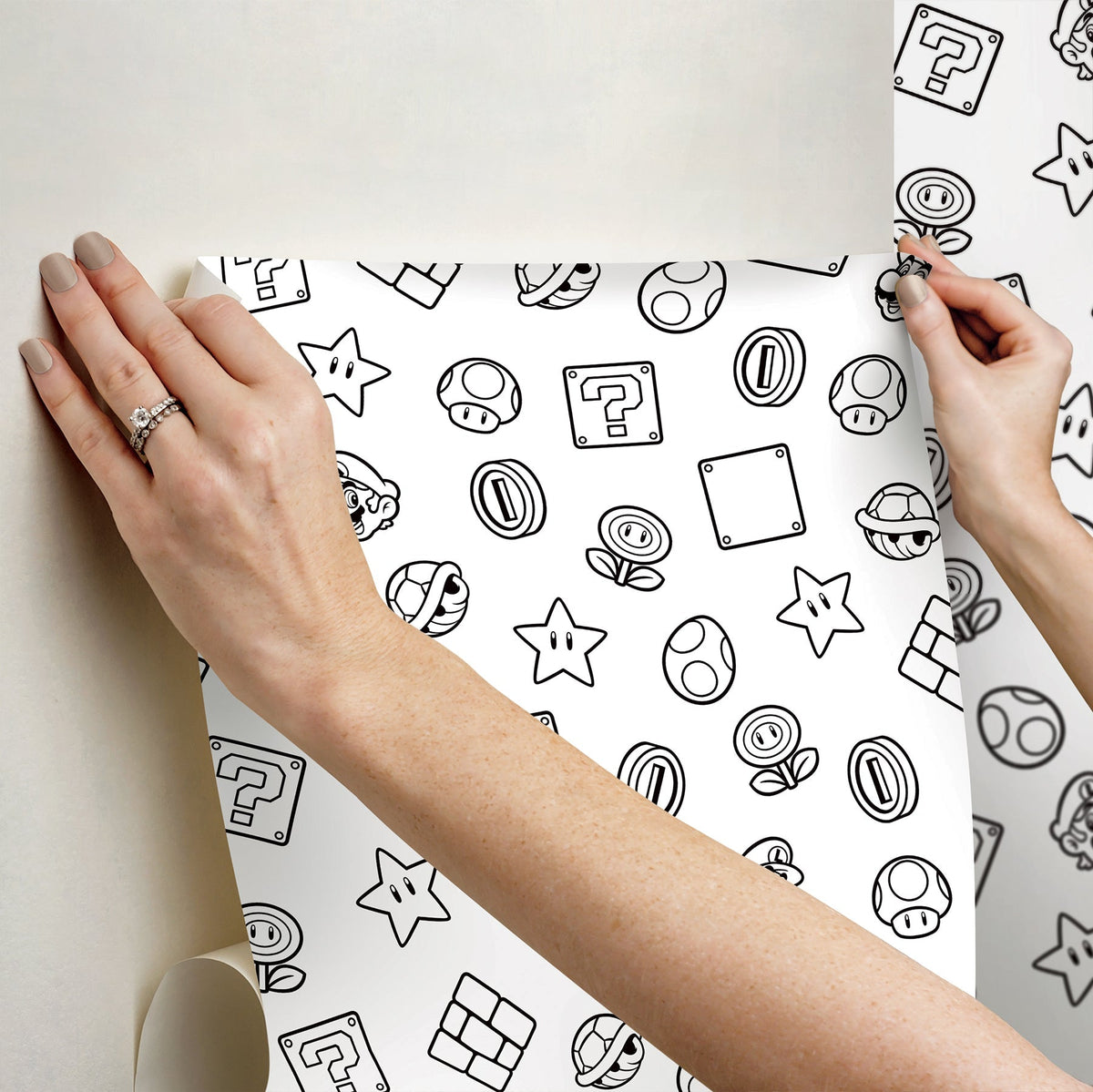 RMWS1268-peel-and-stick-wallpaper-stick-application-step