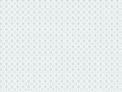 Introducing the Priti Floral Grid Wallpaper by York Wallcoverings, featuring a seamless light blue geometric pattern with repeating hexagonal shapes and floral motifs on a white background for a delicate, uniform decorative design.