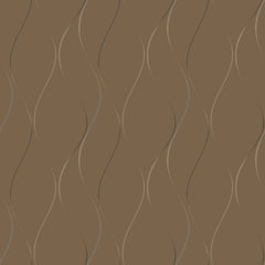 Introducing the Wavy Stripe Wallpaper by York Wallcoverings: a seamless brown backdrop featuring wavy, vertical stripes in dark and light tones. This repeating abstract pattern creates a three-dimensional effect with its flowing, organic design.